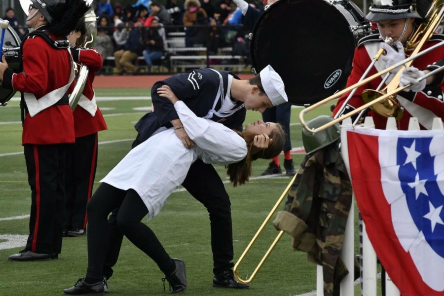Band members performing at their 2018 show titled “Captured Moments in American History
