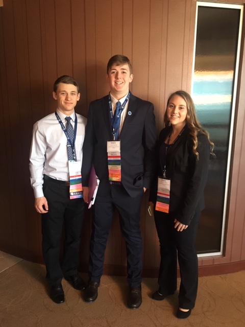 Jakub Widerynski, Connor Kennedy, and Melanie Loffredo attended the conference in Atlantic City.