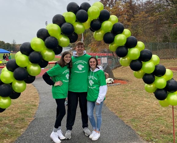 Juniors and DECA members Craus, Kennedy, and Hess helped organize the Stigma Free Walkathon - a great event for the LRHS and the community. 