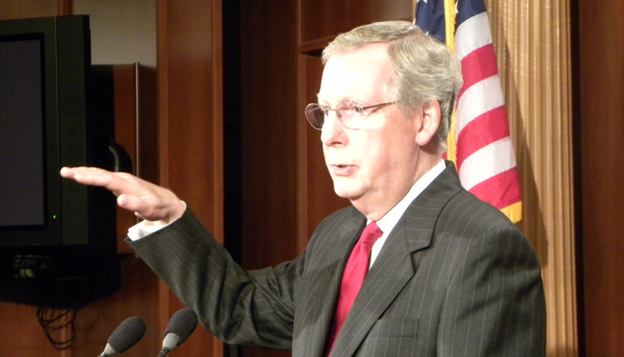 McConnell%2C+pictured+here%2C+stated+his+partisanship+to+favor+Trump+in+any+Senate+trial+for+impeachment.