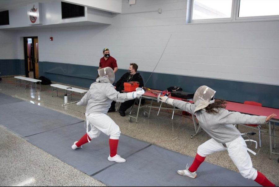 This year, the fencing team went up against some Goliaths.”