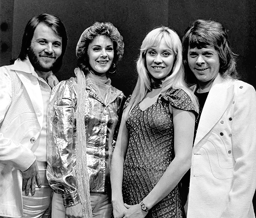 2021 brought big news for ABBA fans - a new album and a tour. The band photographed here on the Dutch television show 'TopPop' in 1974.