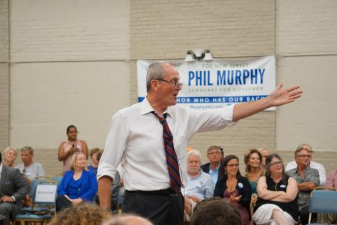 Governor Phil Murphy campaigning for his first term in office in 2016. 