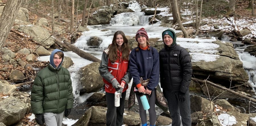 An example of how even at any temperature Nature Club enjoys hiking, this one is at the Apshawa Reserve in West Milford.