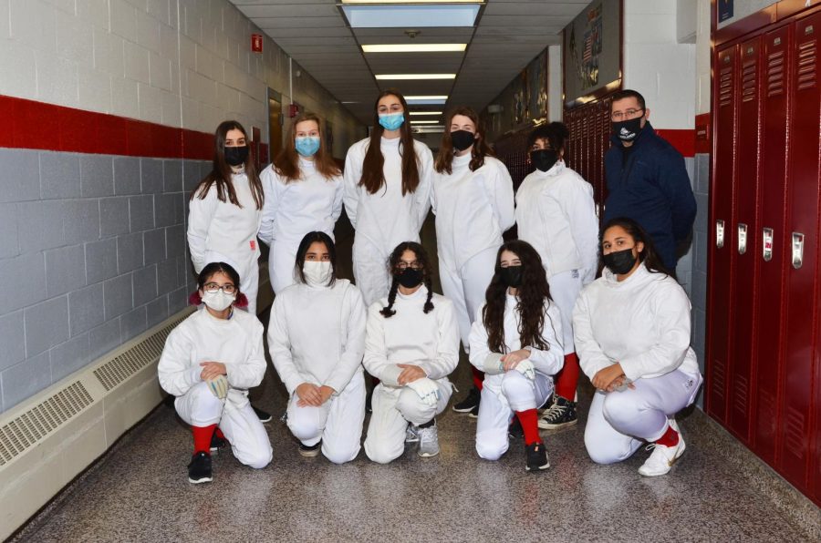 The girls team had a lot of strong veteran fencers to lead the team.