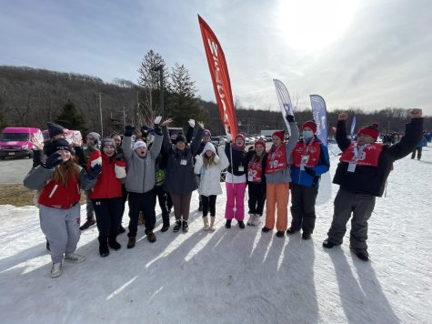 Lakeland athletes and Unified Club members celebrating a fun-filled day at the Special Olympics.