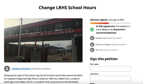 The ongoing debate about how long school days should be at LRHS has been brought to Change.org by one driven LRHS student.