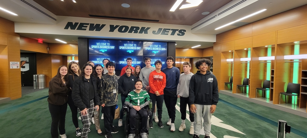 LRHS students recieved a first hand look at both the sports business industry and the Jets locker room.