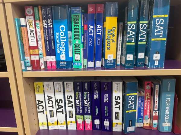 Lakelands Library Media Center offers students standardize testing materials.