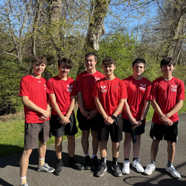 The LRHS boys tennis team after their match against Passiac Valley.