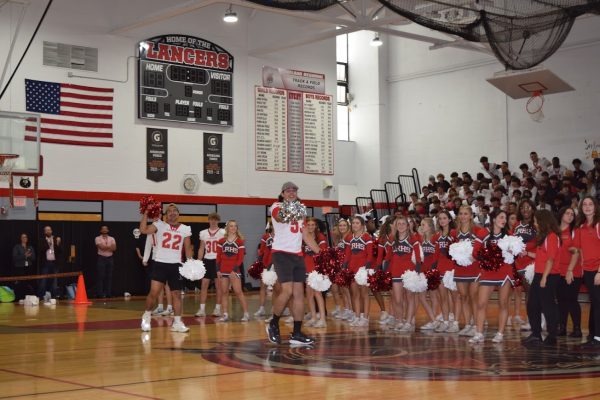 The pep rally was ready to go with performances that brought athletes and students to their feet. 