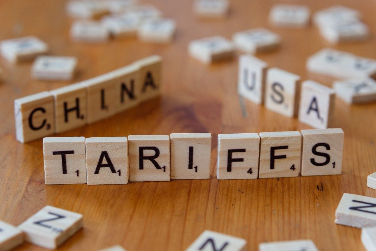 Tariffs are taxes imposed by the government on items for outside the country.

(Image by Markus Winkler from Pixaby)