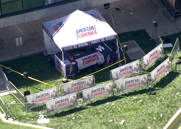 An aerial view of the tent where Charlie Kirk was shot

Photo Courtesy of Wikimedia Commons
