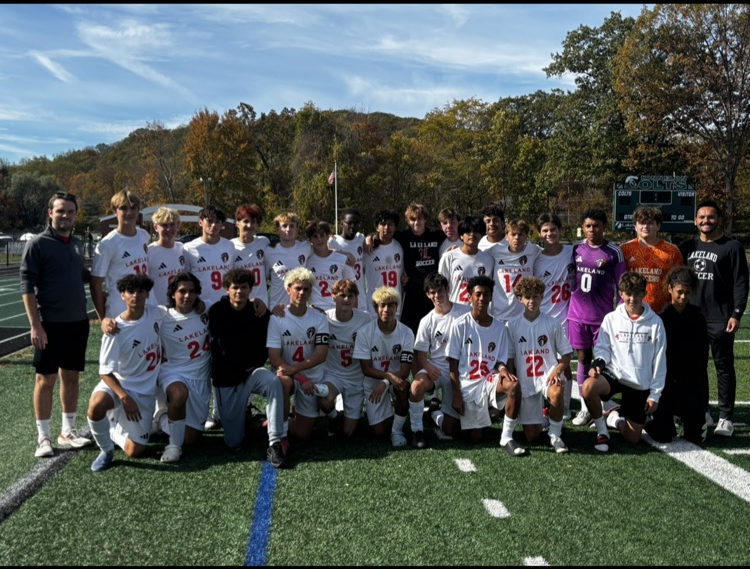 LRHS boys' soccer pose for a group shot. 

Photo courtesy of LRHS 