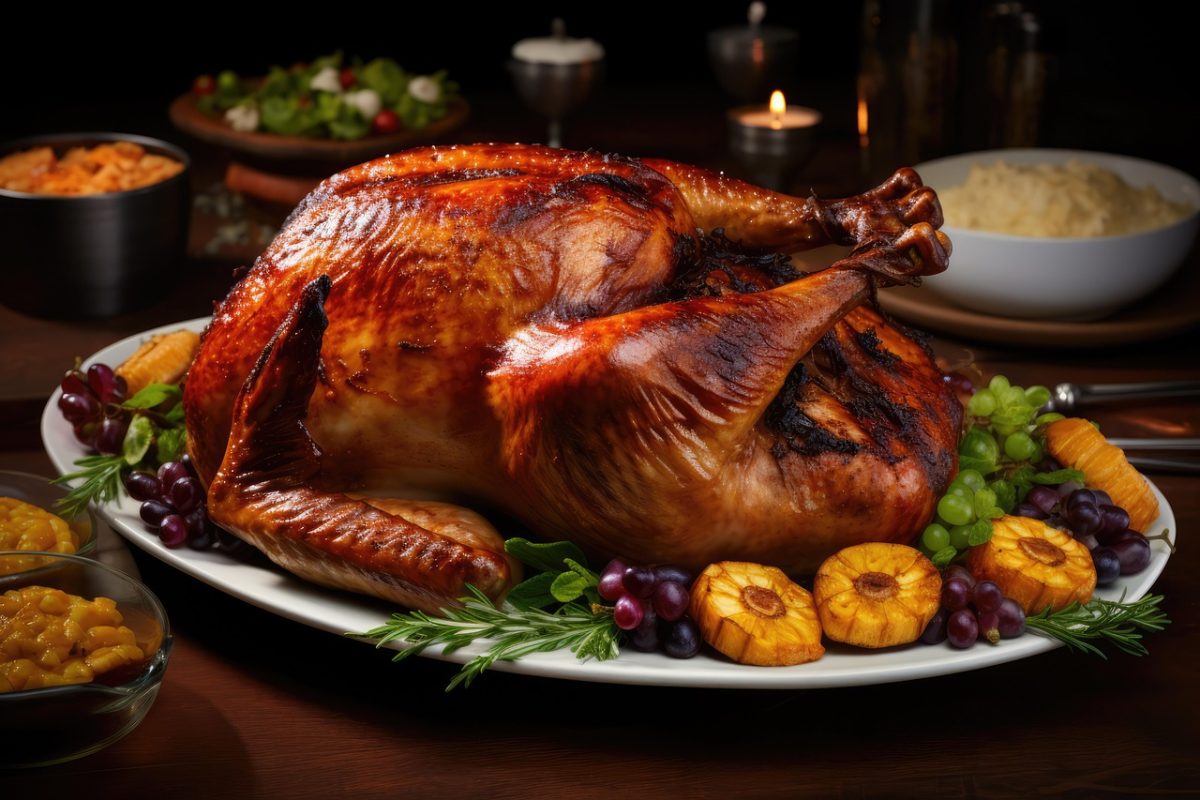 A delectable turkey dish with all the trimmings. 

Photo courtesy of Pixabay.com 