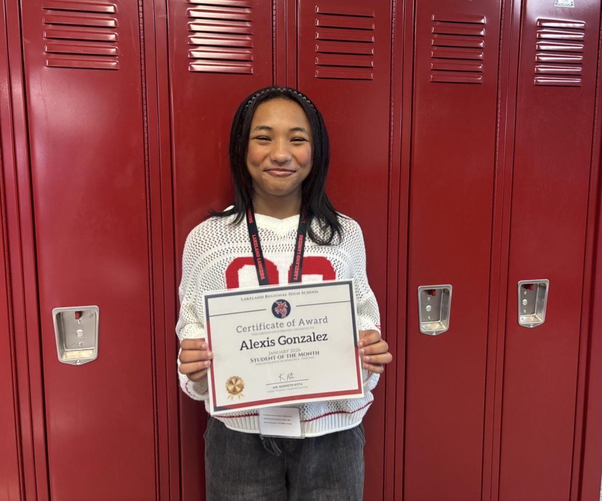 Freshman Alexis Gonzalez is a leader among fencers with a near-perfect record in her first season at LRHS. 
