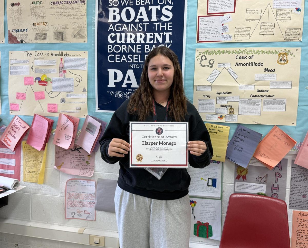Freshman Harper Monego proves that hard work pays off. 

Photo courtesy of Kylie Lanou